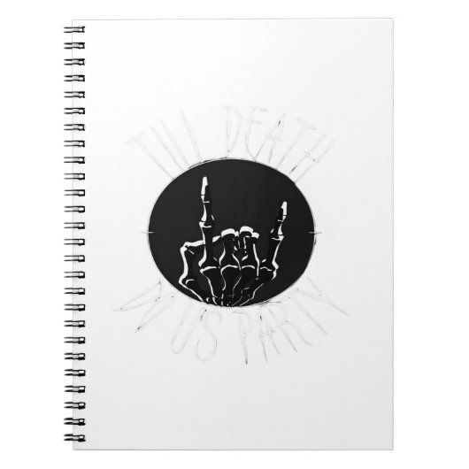Tot de dood doet ons feest klassieker notitieboek (Voorkant)