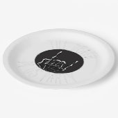 Tot de dood doet ons feest klassieker papieren bordje (Gekanteld)