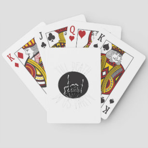Tot de dood doet ons feest klassieker pokerkaarten