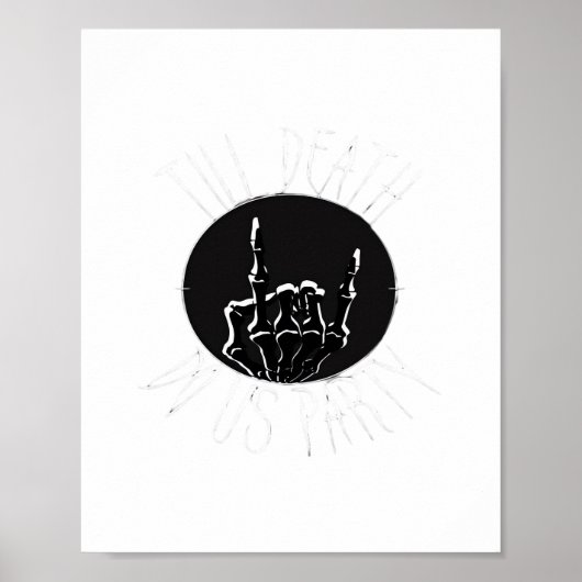 Tot de dood doet ons feest klassieker poster (Voorkant)