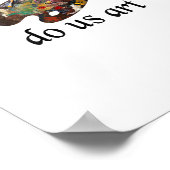 Tot de dood doet ons kunst grappig creatief ontwer poster (Hoek)