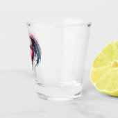 Tot de dood en het maanlicht ons binden. shot glas (Rechts)