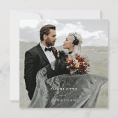 Tot de dood Feest ons Black Elopement Bruiloft Kaart (Achterkant)