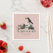 Tot de Dood Goth-Ierse Schedel Bruidsfeest Borrel Servet (Insitu)