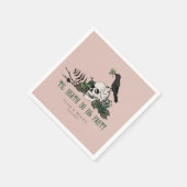 Tot de Dood Goth-Ierse Schedel Bruidsfeest Borrel Servet (Hoek)