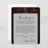Tot de dood Gothic Bedankt dat je Kaart ontvangt (Voorkant / Achterkant)