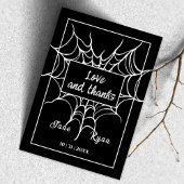 Tot de dood | Gothic Black HalloWedding Bedankt