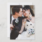 Tot de dood Gothic Skulls Photo Engagement Party Kaart (Achterkant)