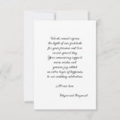 Tot de dood | Gothic zwarte Rozen kist dank u Bedankkaart (Achterkant)