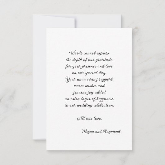 Tot de dood | Gothic zwarte Rozen kist dank u Bedankkaart (Achterkant)