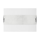 Tot de dood Gotische Bloemen Skulls Halloween Brui Uitnodigingen Wikkel (Achterkant Voorbeeld)