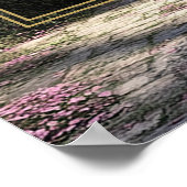 Tot de Dood Gotische Bloementuin Bruiloft Welkom Poster (Hoek)