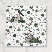 Tot de Dood Gotische St. Patrick's Day Bloemensche Bedankjes Labels (Achterkant)