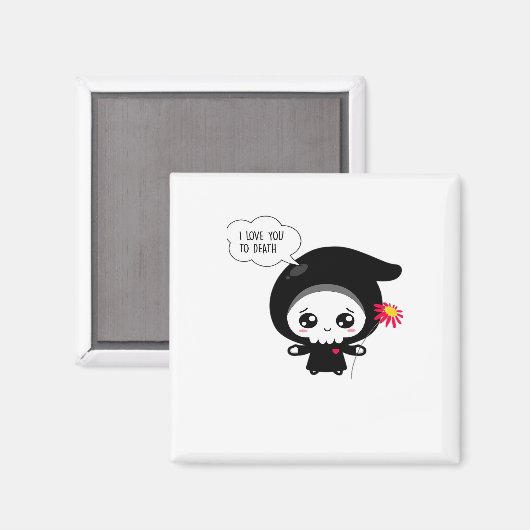 Tot de dood - Grappige Valentijnsdag Klassieker Magneet (Voorkant / Achterkant)