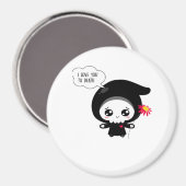 Tot de dood - Grappige Valentijnsdag Klassieker Magneet (Voorkant / Achterkant)