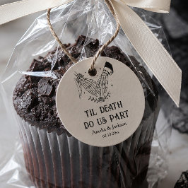 Tot de Dood Halloween Bruiloft  Bedankjes Labels