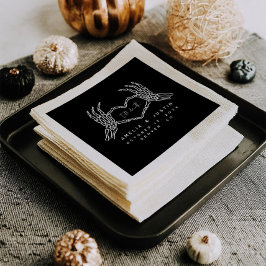 Tot de dood Halloween bruiloft cocktail servetten