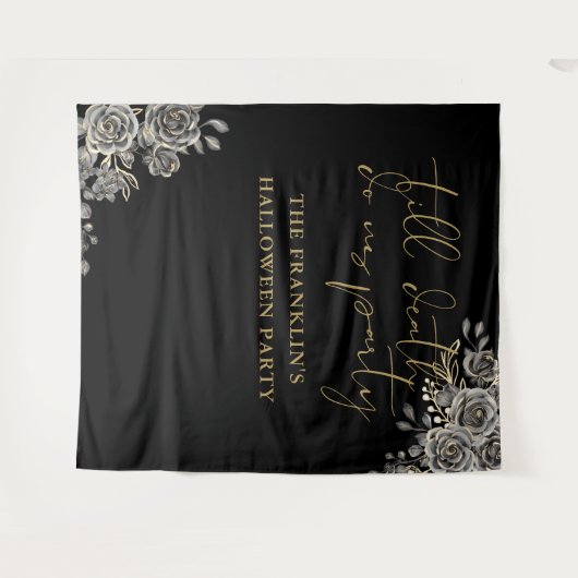 Tot de dood Halloween-feest Fotobackdrop Wandkleed (Voorkant (horizontaal))