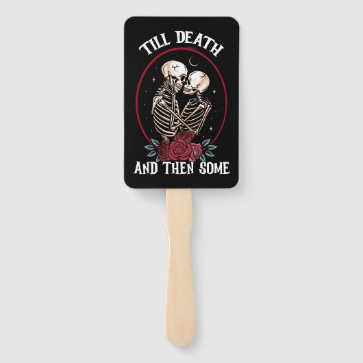 'Tot de dood hand fans Handwaaier (Achterkant)