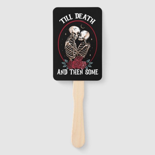 'Tot de dood hand fans Handwaaier (Voorkant)