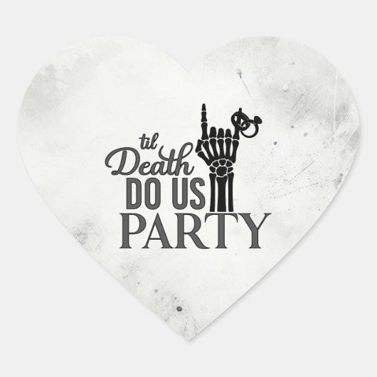 Tot de dood hart sticker (Voorkant)