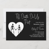 Tot de dood hebben we deel Skeleton White Rehearin Kaart (Voorkant)