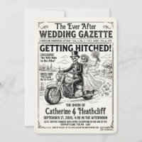 Tot de Dood Huwelijks Gazet Bikers Huwelijk