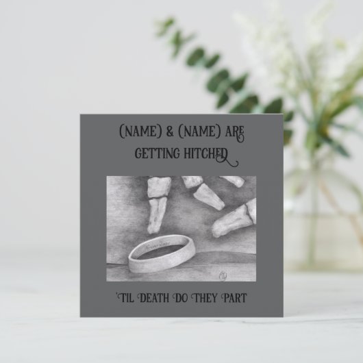 Tot de dood kaart (Staand voorkant)