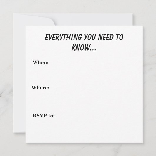 Tot de dood kaart (Achterkant)