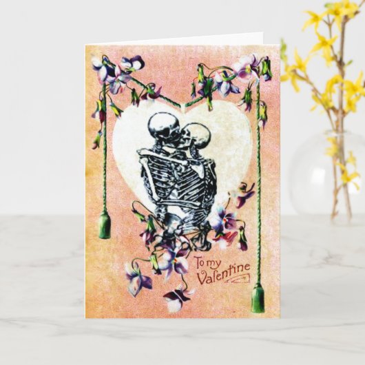 Tot de dood kaart (Gele Bloem)