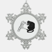 Tot de dood katten doen ons deel klassiek tin sneeuwvlok ornament (Voorkant)