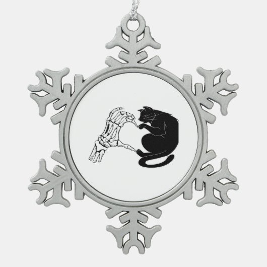 Tot de dood katten doen ons deel klassiek tin sneeuwvlok ornament (Voorkant)