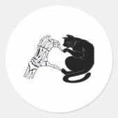 Tot de dood katten ons scheidt Klassiek Ronde Sticker (Voorkant)