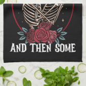 'Tot de dood keukenhanddoek (Gevouwen)