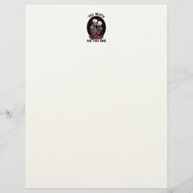 'Tot de dood Letterhead Briefhoofd (Voorkant)