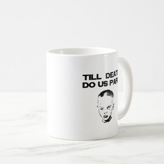Tot de dood maakt ons deel uit van de klassieke lu koffiemok (Voorkant rechts)