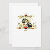 Tot de dood maakt ons deel uit van het klassieke o feestdagenkaart (Voorkant / Achterkant)