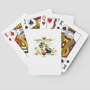 Tot de dood maakt ons deel uit van het klassieke o pokerkaarten
