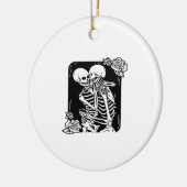 Tot de dood maakt ons grappig ontwerp keramisch ornament (Links)