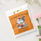 Tot de dood maken we deel uit Halloween bruiloft Bedankzakje (Gezegeld)