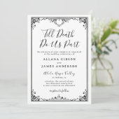 Tot de dood maken we deel uit Tarot bruiloft uitno Kaart (Staand voorkant)