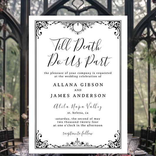 Tot de dood maken we deel uit Tarot bruiloft uitno Kaart