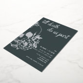 Tot de dood maken we deel uit van de moderne sull folie uitnodiging (Gedraaid)