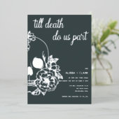 Tot de dood maken we deel uit van de moderne sull folie uitnodiging (Staand Voorkant)