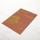 Tot de dood maken we deel uit van de moderne sull  folie uitnodiging (Gedraaid)