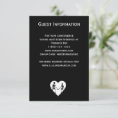 Tot de dood maken we deel uit van een skelet witte kaart (Staand voorkant)