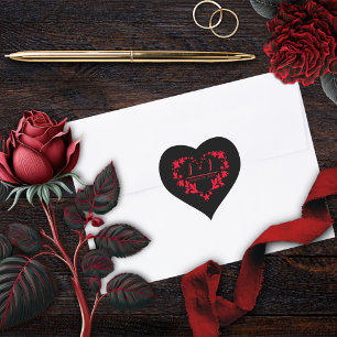Tot de dood maken we deel uit van Gothic Red Heart Hart Sticker