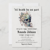 Tot de dood maken we deel uit van Gothic Skull Vri Kaart (Voorkant)