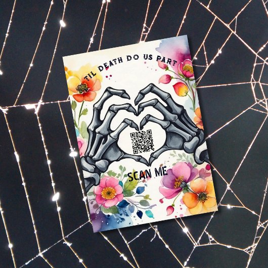 Tot de dood maken we deel uit van Gotische bruilof Informatiekaartje