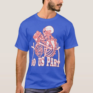 Tot de dood maken we deel uit van het skeleton-kop t-shirt